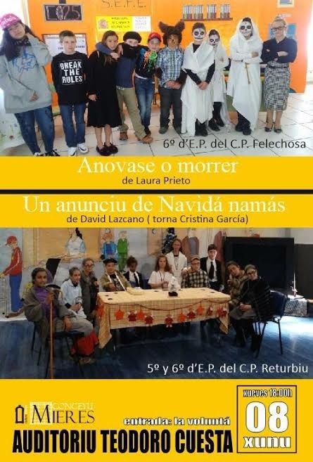 Gala de Teatru Escolar CP Felechosa y CP Rioturbio en Mieres