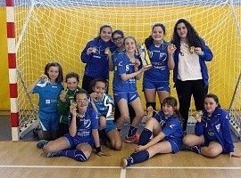 Las alevines del Oviedo BF, campeonas de Liga