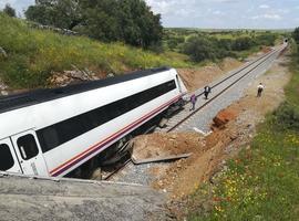 Reclaman inversiones en el Tren Ruta de la Plata tras el descarrilamiento de Zafra