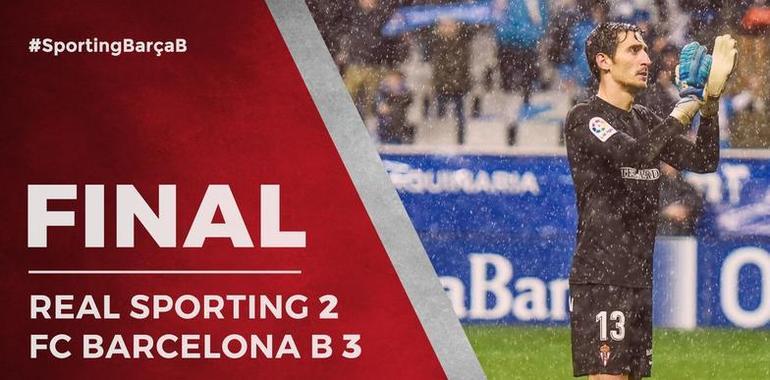 El Sporting pierde 2-3 ante el Barcelona B en El Molinón-Quini