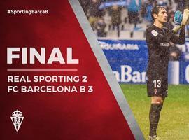 El Sporting pierde 2-3 ante el Barcelona B en El Molinón-Quini