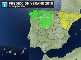 Este verano será más lluvioso de lo normal en Asturias