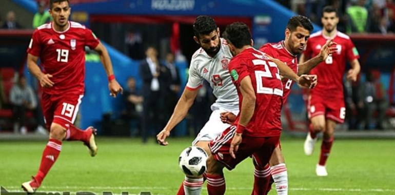 Irán pierde por 1-0 ante España 