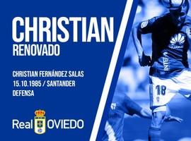 Christian Fernández prolonga su contrato con el Real Oviedo
