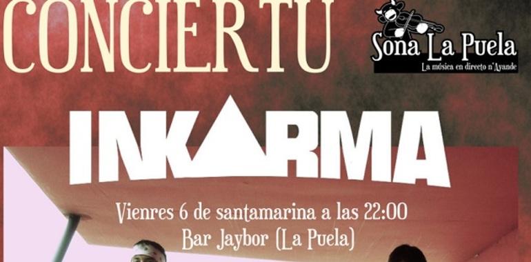 Chega’l tercer conciertu de "Sona La Puela" col grupu grunge Inkarma