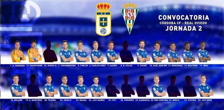 18 convocados por el Real Oviedo para el partido del sábado