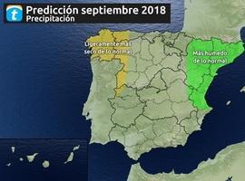 Septiembre será más seco en Asturias que en el resto de España
