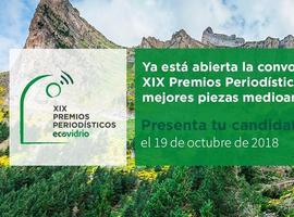 Ecovidrio convoca la XIX edición  de sus Premios Periodísticos