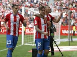 Otros tres puntos para el Sporting frente al Las Palmas en El Molinón