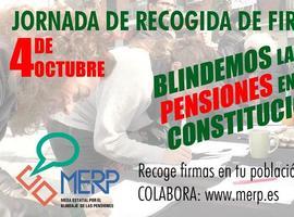 MERP recogerá firmas en Oviedo y Gijón por el blindaje de las pensiones