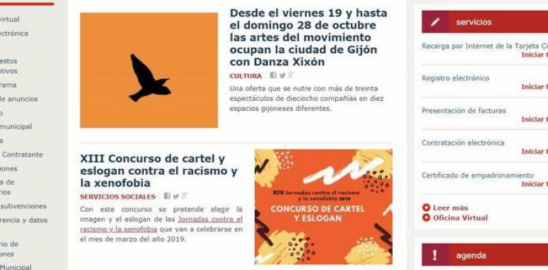 C´s pide mejorar la página web municipal de Gijón