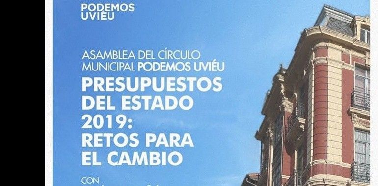 PODEMOS OVIEDO explica en asamblea abierta el pacto presupuestario con el PSOE