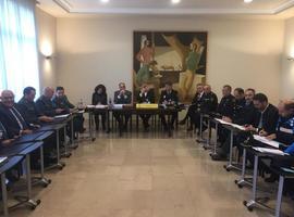 Reunión de seguridad sobre el partido Real Oviedo- Sporting de Gijón