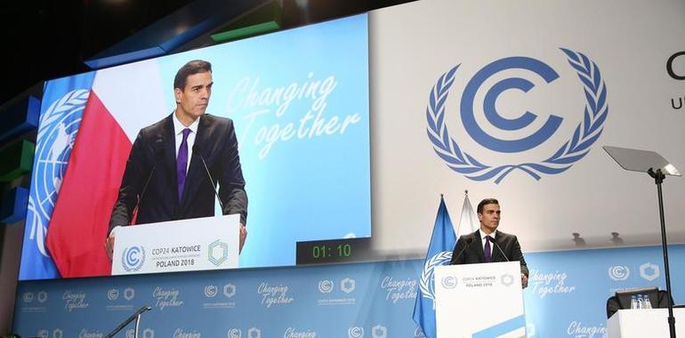 COP24: Pedro Sánchez pide más ambición en la lucha contra el cambio climático