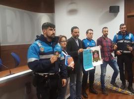 La Policía Local de Oviedo pone en marcha la campaña Escudos solidarios 