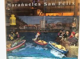 10 comercios de Candás en el Concurso de Navideño de Escaparates de Asturias