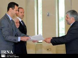 El nuevo Embajador de Irán presenta sus Cartas Credenciales al Presidente de Siria