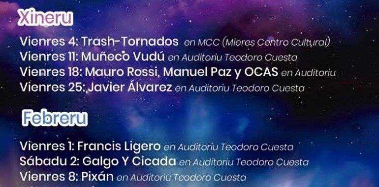Trash-Tornados, el 4 de enero, inicia la programación musical de Mieres 2019