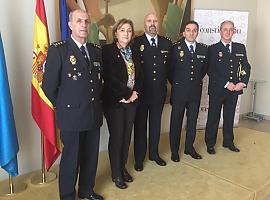 Recepción a los nuevos mandos policiales de Asturias
