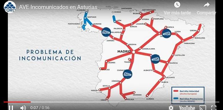 Foro reclama un "innegociable" tren de Alta Velocidad para Asturias