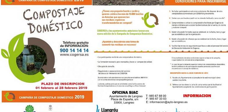 Langreo inicia una campaña de compostaje doméstico con Cogersa