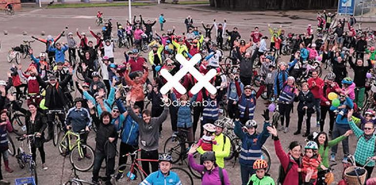 "30 DÍAS EN BICI" para llenar Gijón/Xixón de bicicletas en abril 