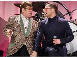 Rocketman: Elton John y Taron Egerton interpretando