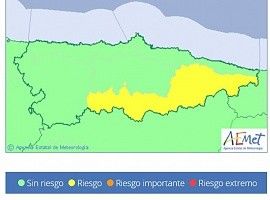 Vuelve a Asturias el riesgo de viento y nieve a 900 metros