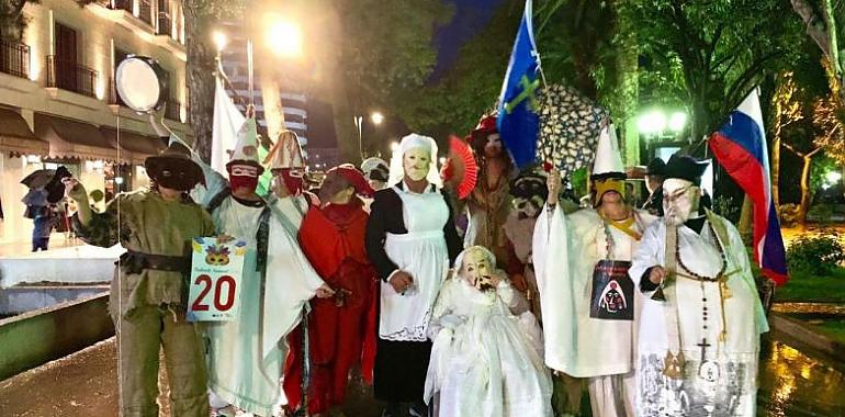 Los Mazcaritos vuelven a Uviéu tras su éxito en el carnaval de Budva