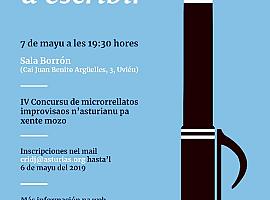 Xurde Menéndez Caravia gana el  microrrelatos improvisados en asturiano Entaína a escribir
