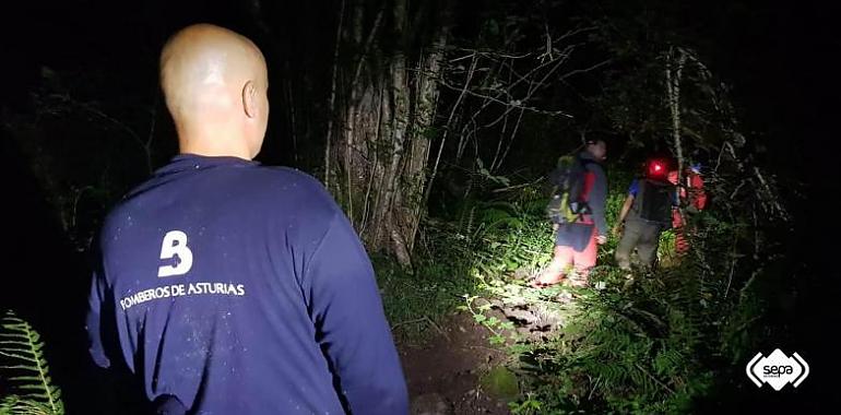 Rescatado un pescador desorientado en un monte de Villamanín, en Grado
