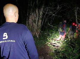 Rescatado un pescador desorientado en un monte de Villamanín, en Grado