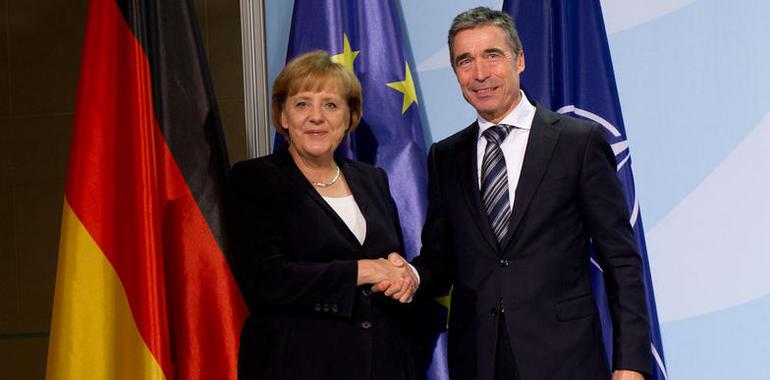 Encuentro del Secretario General de la OTAN con la Canciller Merkel
