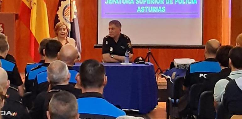 La Policía Nacional realiza una jornada de actualización en delitos violentos en Avilés