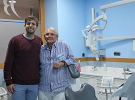 Los jugadores del Liberbank Oviedo Baloncesto pasan reconocimiento en la clínica Javier Blanco