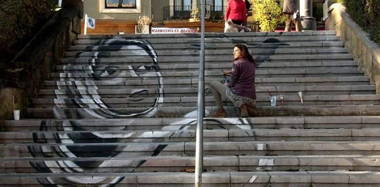 El Campillín reestrena mural por los derechos de las mujeres