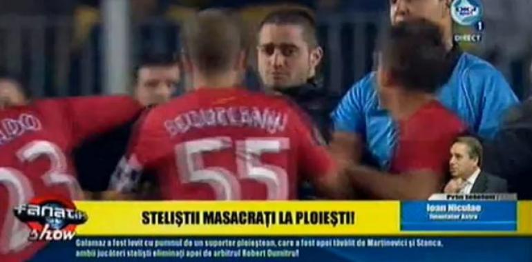 Un espontáneo agrede a un jugador del Steaua