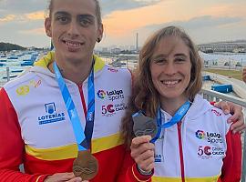 Llorente gana oro y Vilarrubla plata en el test canal olímpico de eslalon en Tokio
