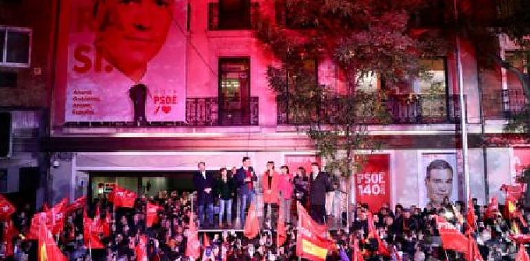 El PSOE gana las elecciones con 120 diputados, VOX tercero y Cs se hunde