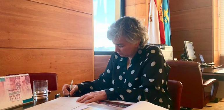La Alcaldesa de Gijón  presenta los datos de paridad de las empresas municipales