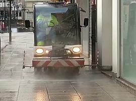 Oviedo incrementa las labores de desinfección en puntos claves de la ciudad