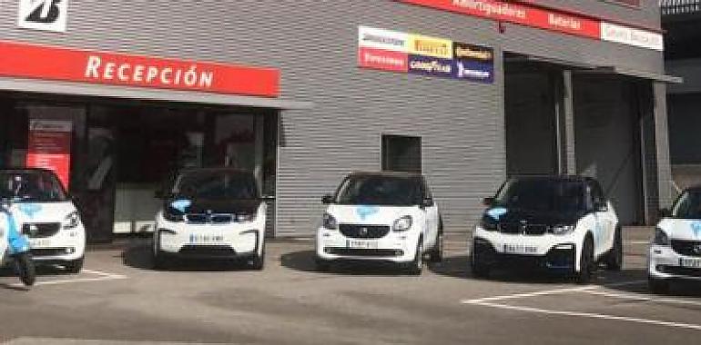 La flota de vehículos eléctricos de Hi!, a disposición del personal sanitario en Asturias