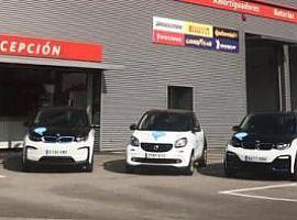 La flota de vehículos eléctricos de Hi!, a disposición del personal sanitario en Asturias