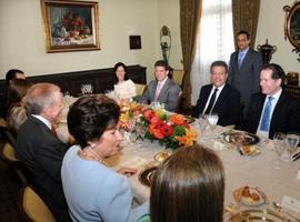 Visita de la familia Corripio al presidente de República Dominicana