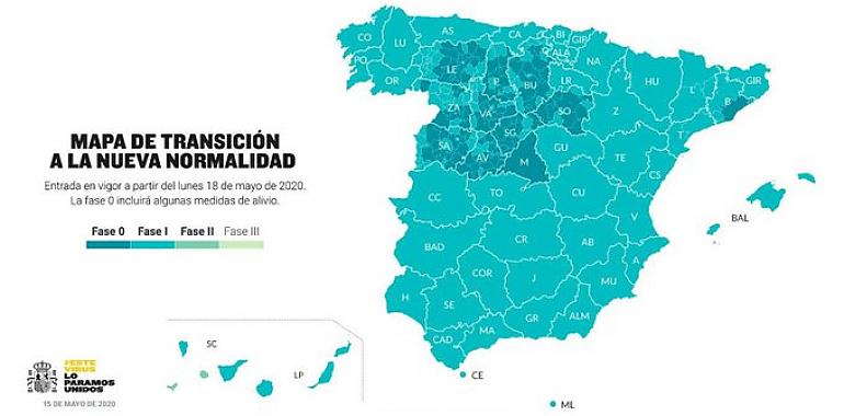Cerca del 70% de la población española se encuentra desde el lunes en fase 1