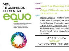 Charlas de Equo en el CP Ventanielles de Oviedo y Casa de Cultura de Siero