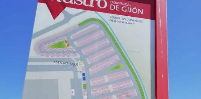 Artículos nuevos y alimentación vuelven al Rastro de Gijón