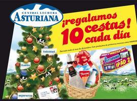 Central Lechera Asturiana regala 10 cestas cada día durante el mes de diciembre