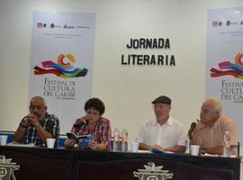 Odette Alonso, Alberto Peraza y Leonardo Padura en el Festival de Cultura del Caribe