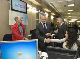 Camacho y José Blanco han visitado el Centro de Datos del Palacio de Congresos de Madrid
